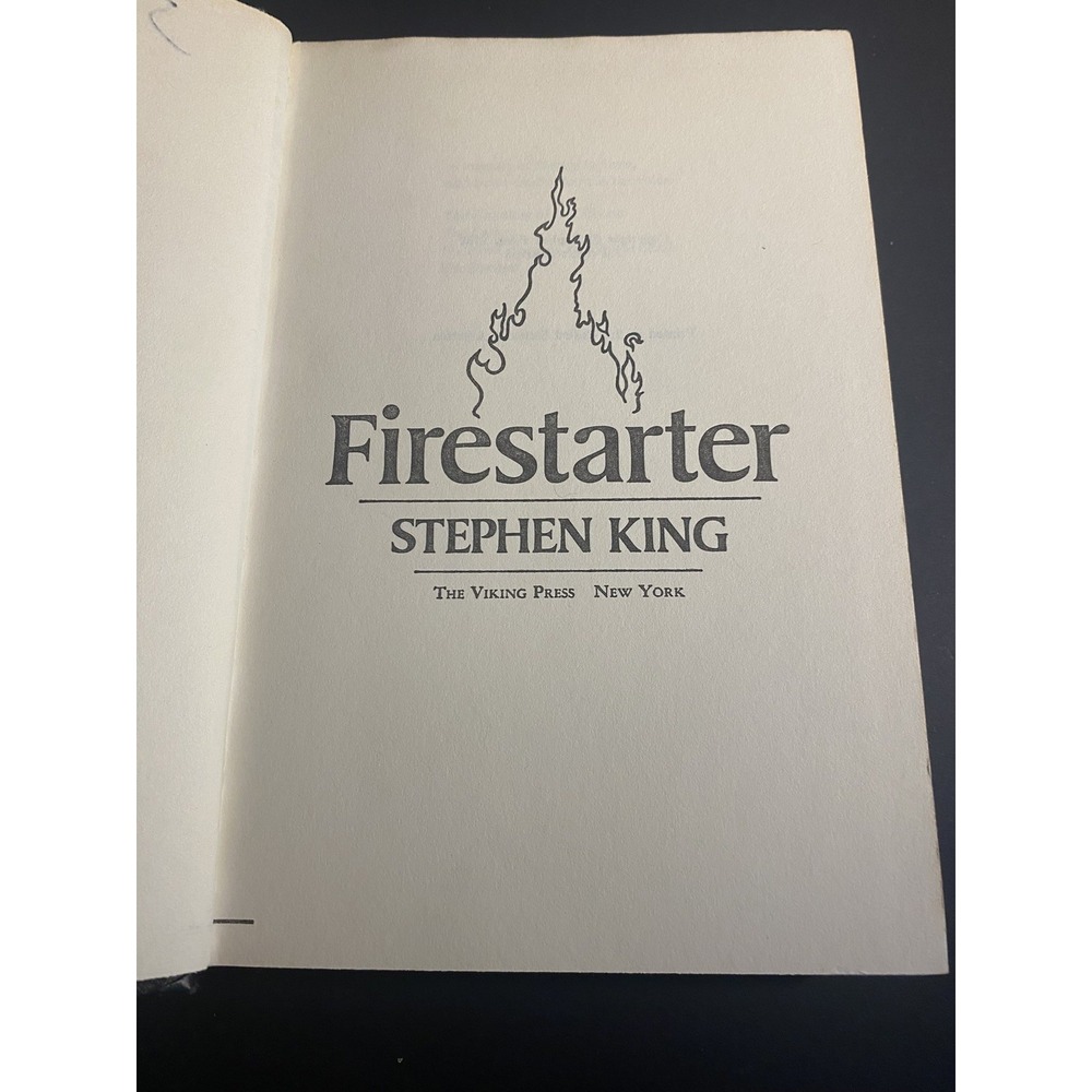 Firestarter by Stephen King (1980 -Hardcover)